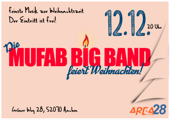 Weihnachtskonzert mit der Mufab Big Band